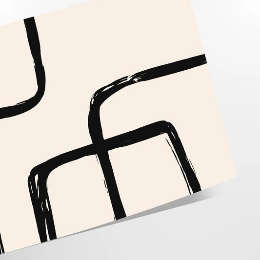 space stunning Large Boho Wall Art poster abstract bohemian designs elegant gray black tones artwork home unique gift version unframed option versatile display